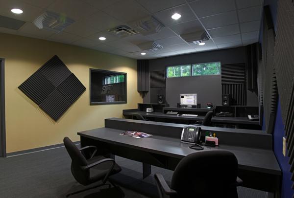 Interior of sound production studio